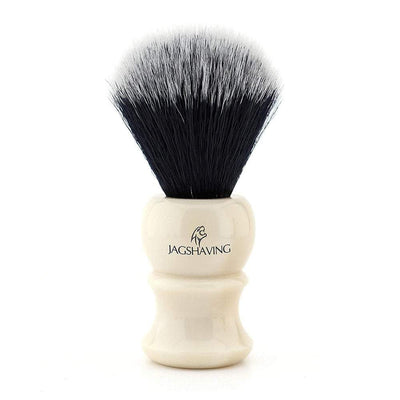 Best Quality Synthetic Hair Shaving Brush with Ivory Replica Handle. - JAG SHAVING