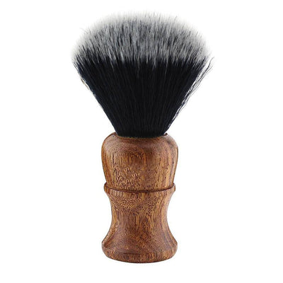 Elegant Black Synthetic Shaving Brush - Wood Handle - JAG SHAVING