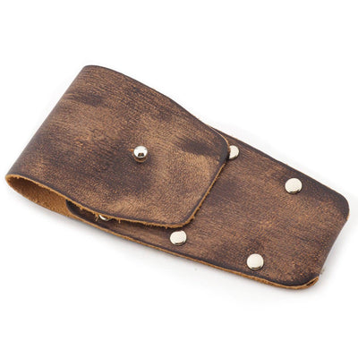 Protective Leather Pouch - Shaving Razor