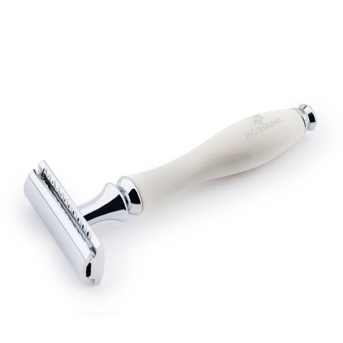 jag-shaving-antique-double-edge-safety-razor-with-pearl-white-color ...