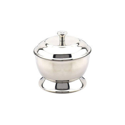 Best Stainless Steel Shaving Bowl - Lid and Chrome Finish