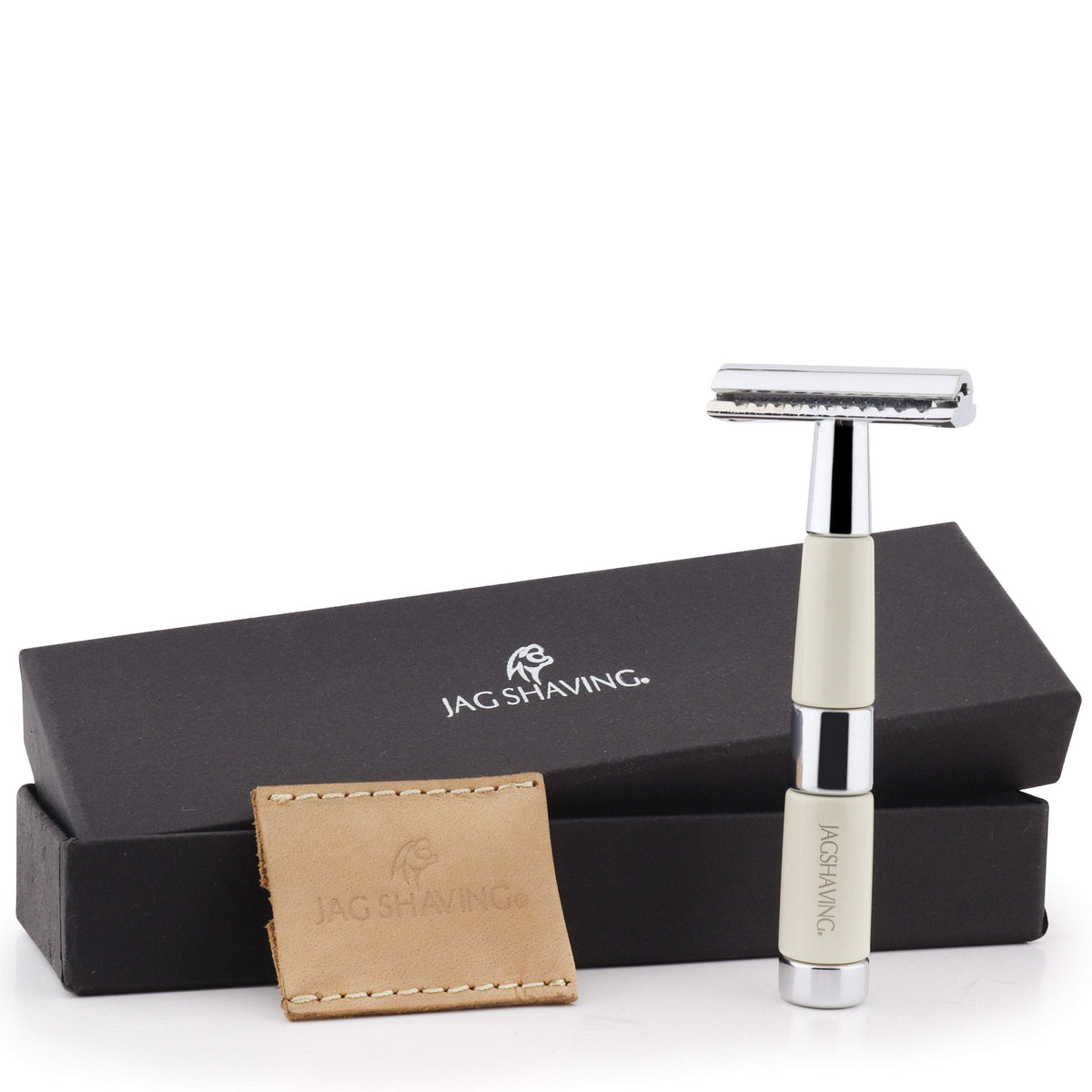 Jairex Razor jag-shaving-hand-made-classic-de-safety-razor-with-round-steel-handle ...
