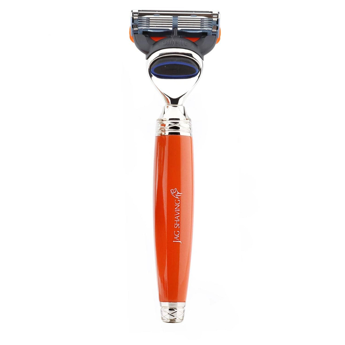 jag-shaving-jag-5-edge-compatible-razor-with-orange-handle-for-perfect ...