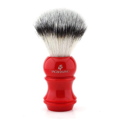 JAG's Synthetic Badger Shaving Brush Red Handle - JAG SHAVING