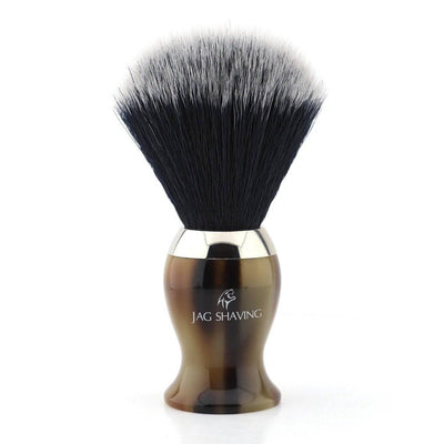 JAG's Synthetic Hair Shaving Brush With White Tip - JAG SHAVING