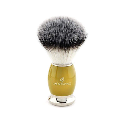 JAG's Synthetic Silvertip Shaving Brush - Yellow Handle - JAG SHAVING
