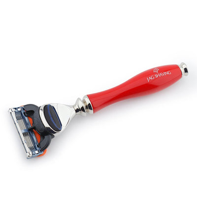Fusion Compatible Shaving Razor - Red Shiny Handle