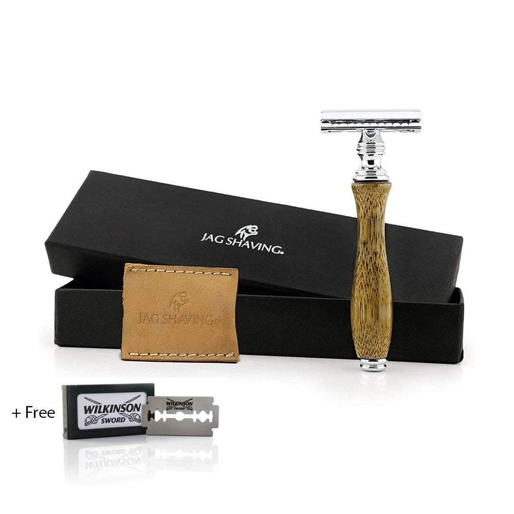 jag-shaving-razor-pouch-de-safety-razor-with-wooden-handle-best-gift ...