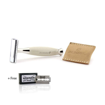 JAG's Double Edge Safety Razor - WhiteJAG's Double Edge Safety Razor - White Color