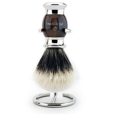 Silver Tip Badger Hair Shaving Brush With Resin Handle , Best For Manual Shaving - JAG SHAVING