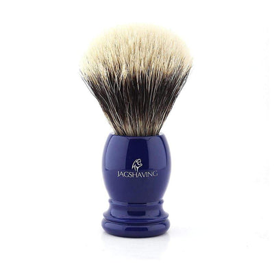 Silvertip Badger Shaving Brush - Blue Resin Handle - JAG SHAVING