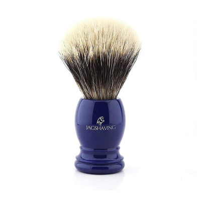 Silvertip Badger Shaving Brush - Blue Resin Handle - JAG SHAVING