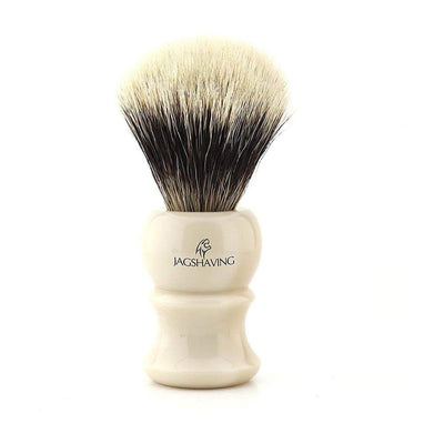 Silvertip Badger Shaving Brush - Ivory Resin Handle - JAG SHAVING