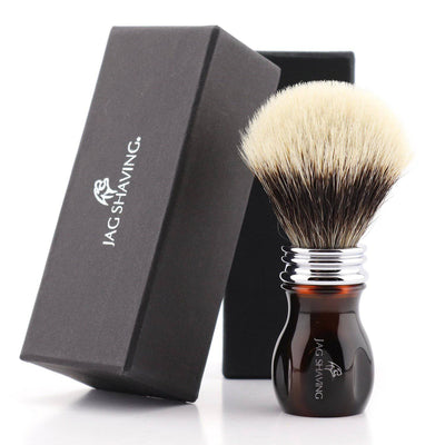 Silvertip Badger Shaving Brush - Red & Black Handle - JAG SHAVING