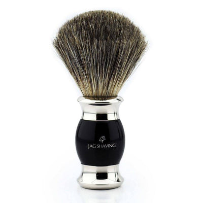Super Badger Hair Shaving Brush - Black Resin Handle