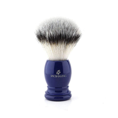 Synthetic Silvertip Shaving Brush - Blue Resin Handle - JAG SHAVING