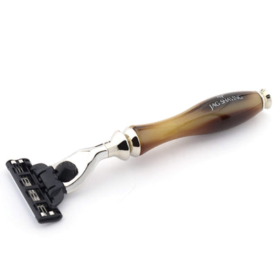 Mach 3 Compatible Shaving Razor with Resin Handle